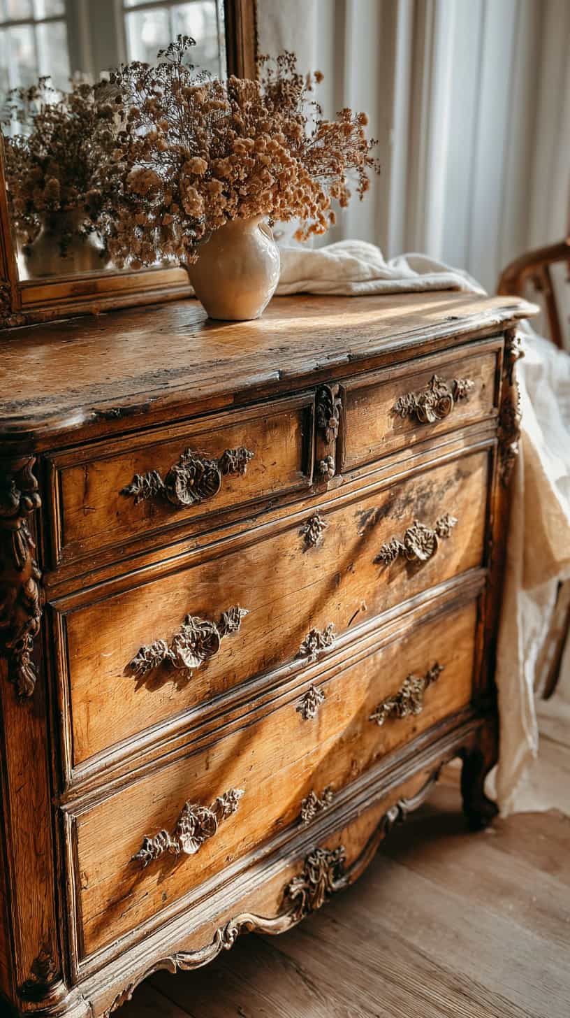 15 Cottagecore Decor Ideas to Make Your Home Feel Cozy 63 Antique Chest of Drawers