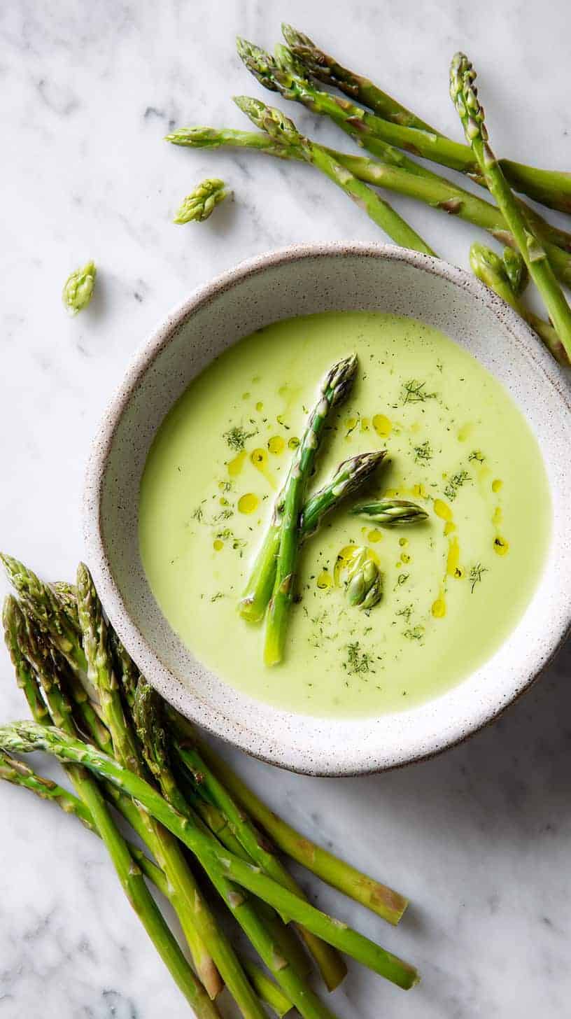 25 Healthy Soup Recipes Under 200 Calories for Busy Moms 22 Asparagus Soup