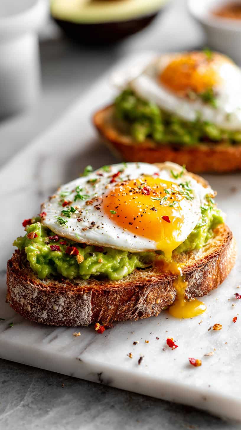Avocado Toast with Fried Eggs