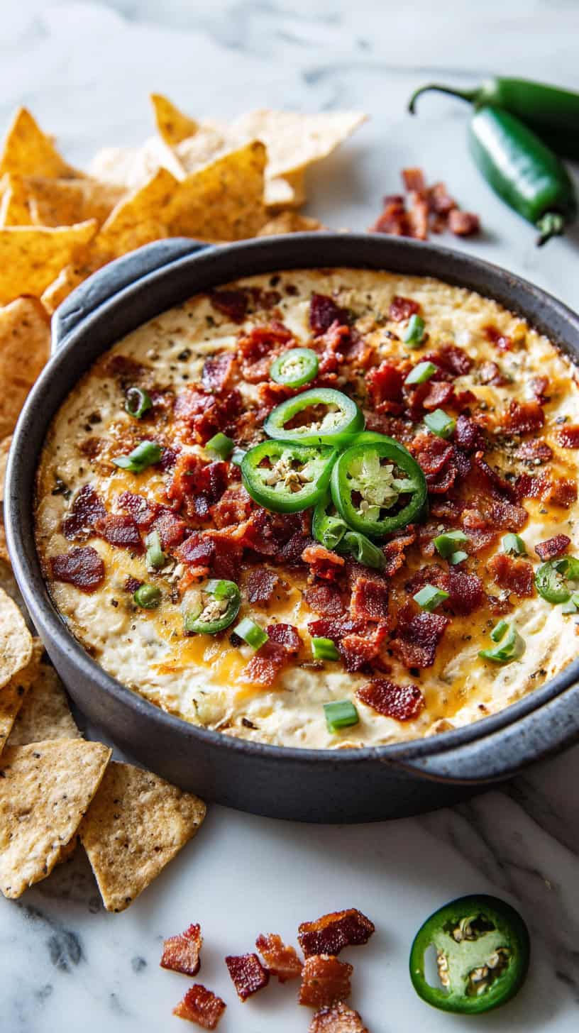 25 Hot Dip Recipes for Party Appetizers 67 Bacon Jalapeño Popper Dip