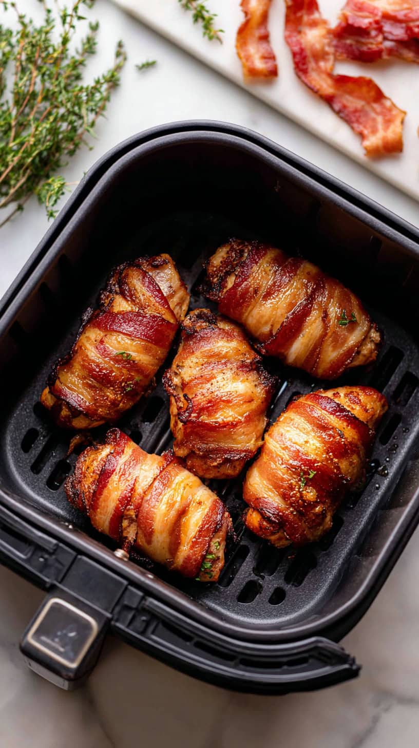 Bacon-Wrapped Air Fryer Chicken