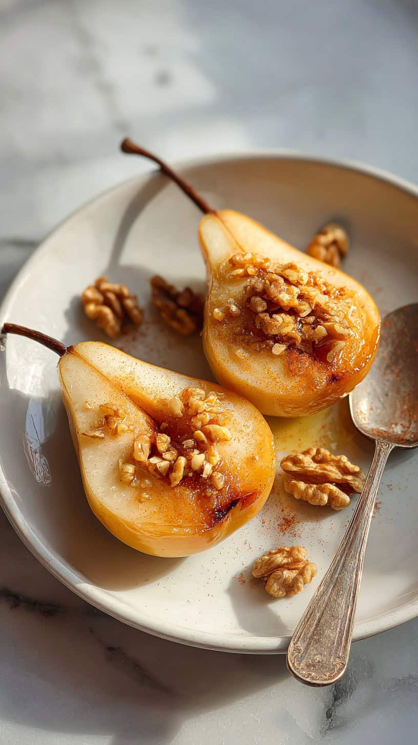 25 Diabetic-Friendly Dessert Recipes for Busy Moms 62 Baked Pear Walnuts