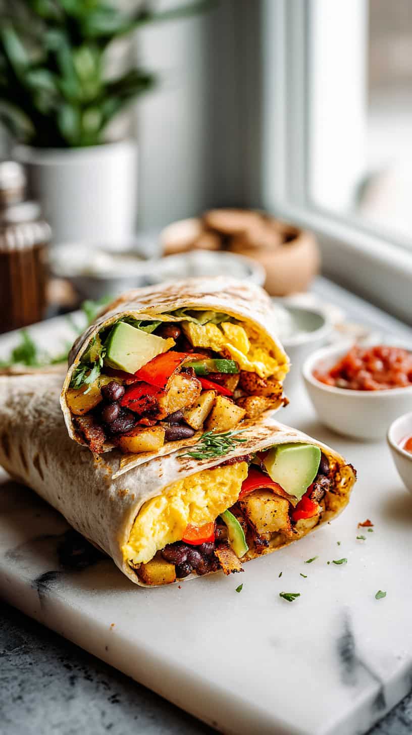 Breakfast Burritos Loaded Up
