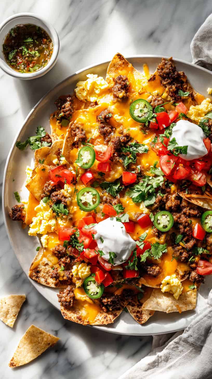30 Breakfast for Dinner Ideas the Whole Family Loves 75 Breakfast Nachos with Cheese