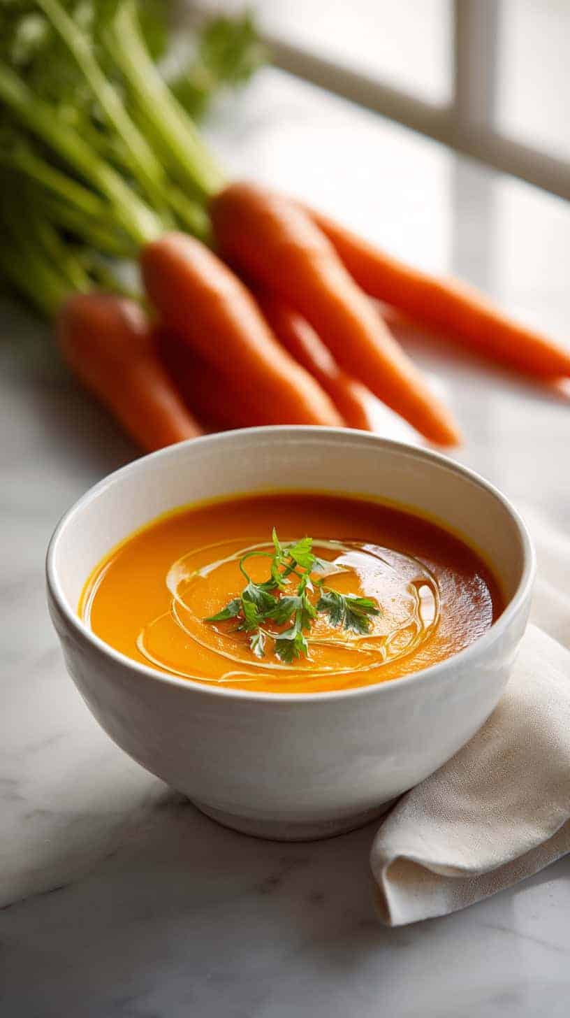 25 Healthy Soup Recipes Under 200 Calories for Busy Moms 2 Carrot and Celery Soup