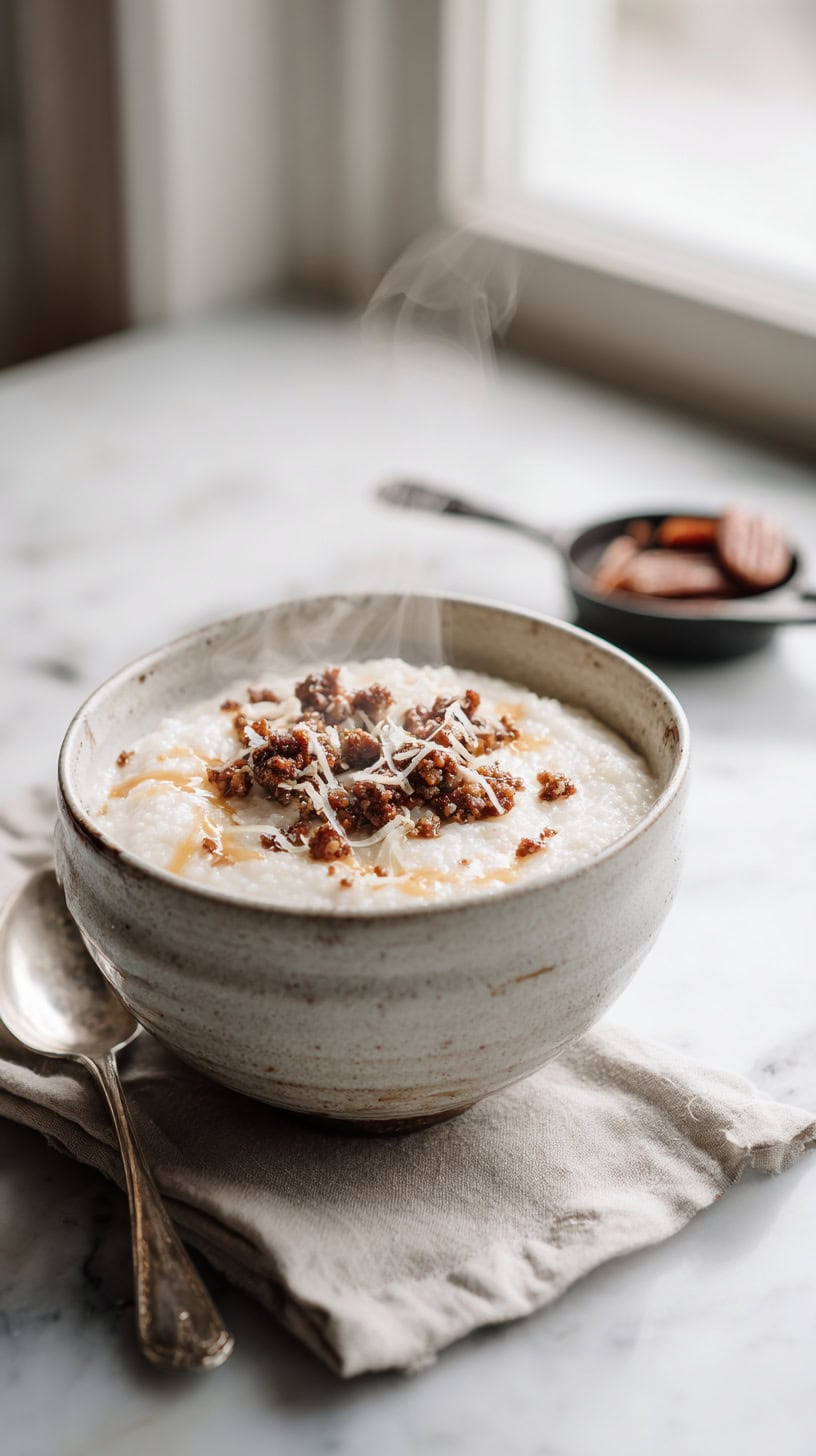 Cheesy Grits Bowl with Sausage