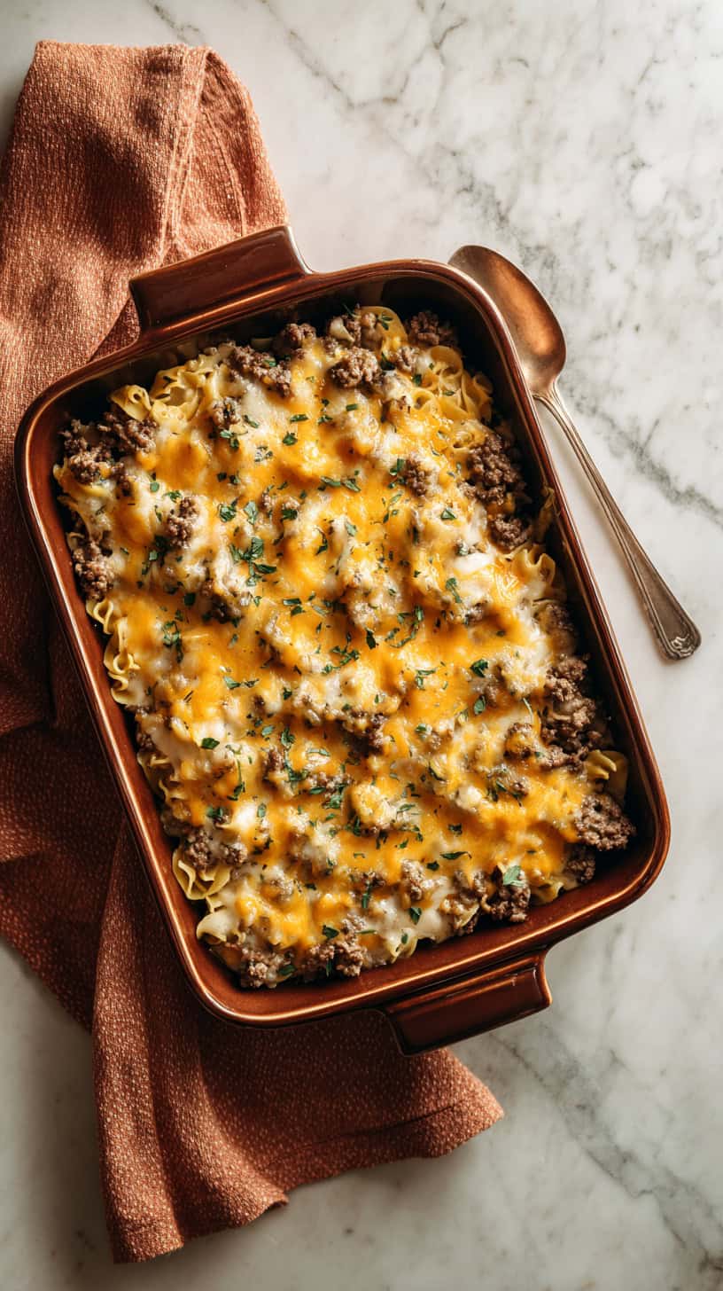 Cheesy Hamburger Casserole
