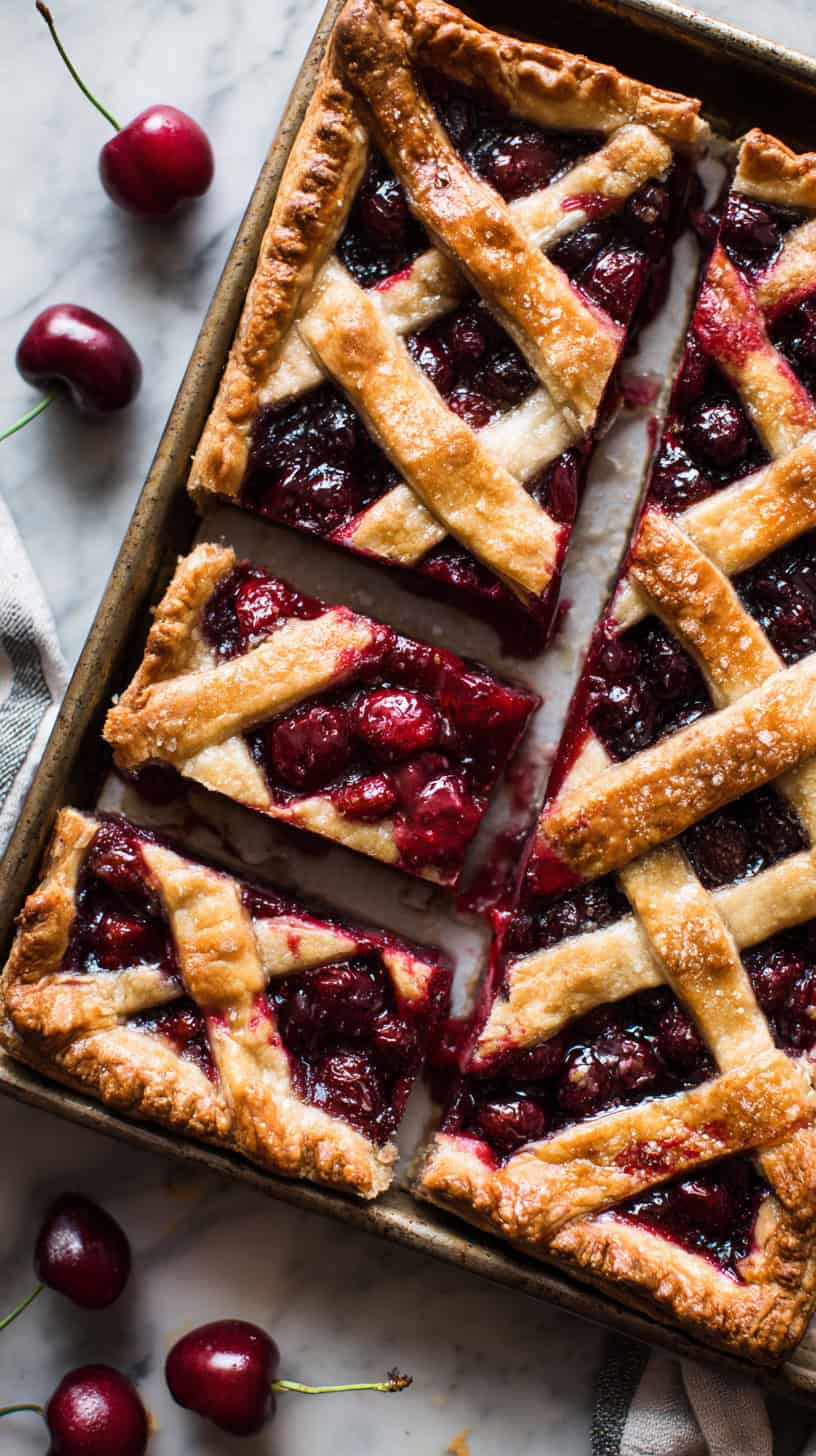 25 Potluck Recipes That Travel Well 25 Cherry Slab Pie