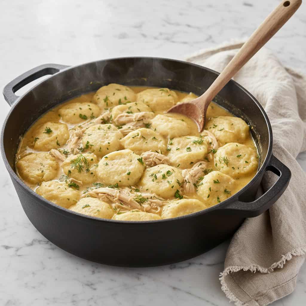 30 Pantry Meals You Can Make When You're Snowed In for Days 136 Chicken and Dumplings