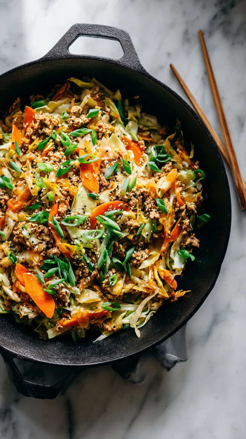 Chicken Egg Roll in a Bowl