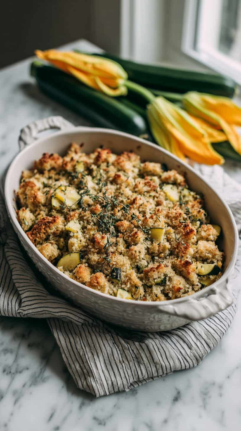 25 Dump-and-Bake Casserole Recipes for Busy Moms 59 Chicken Zucchini Stuffing Casserole