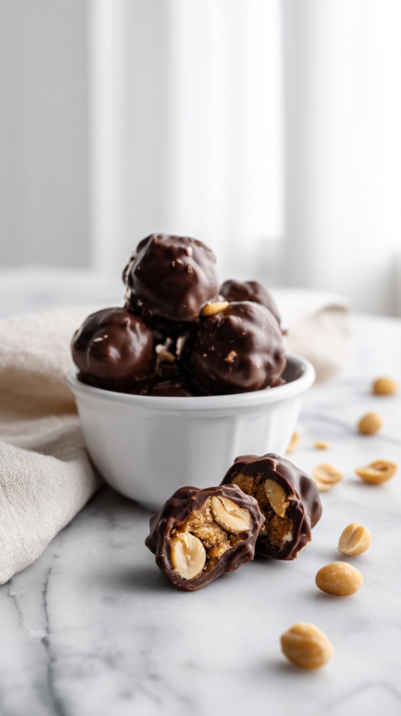 30 Sugar-Free Slow Cooker Desserts for Busy Moms 57 Chocolate Peanut Clusters