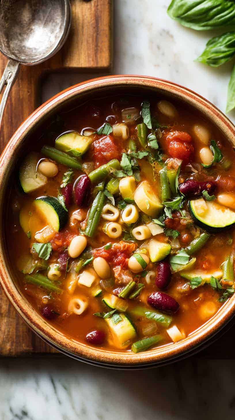 25 Healthy Soup Recipes Under 200 Calories for Busy Moms 20 Classic Minestrone