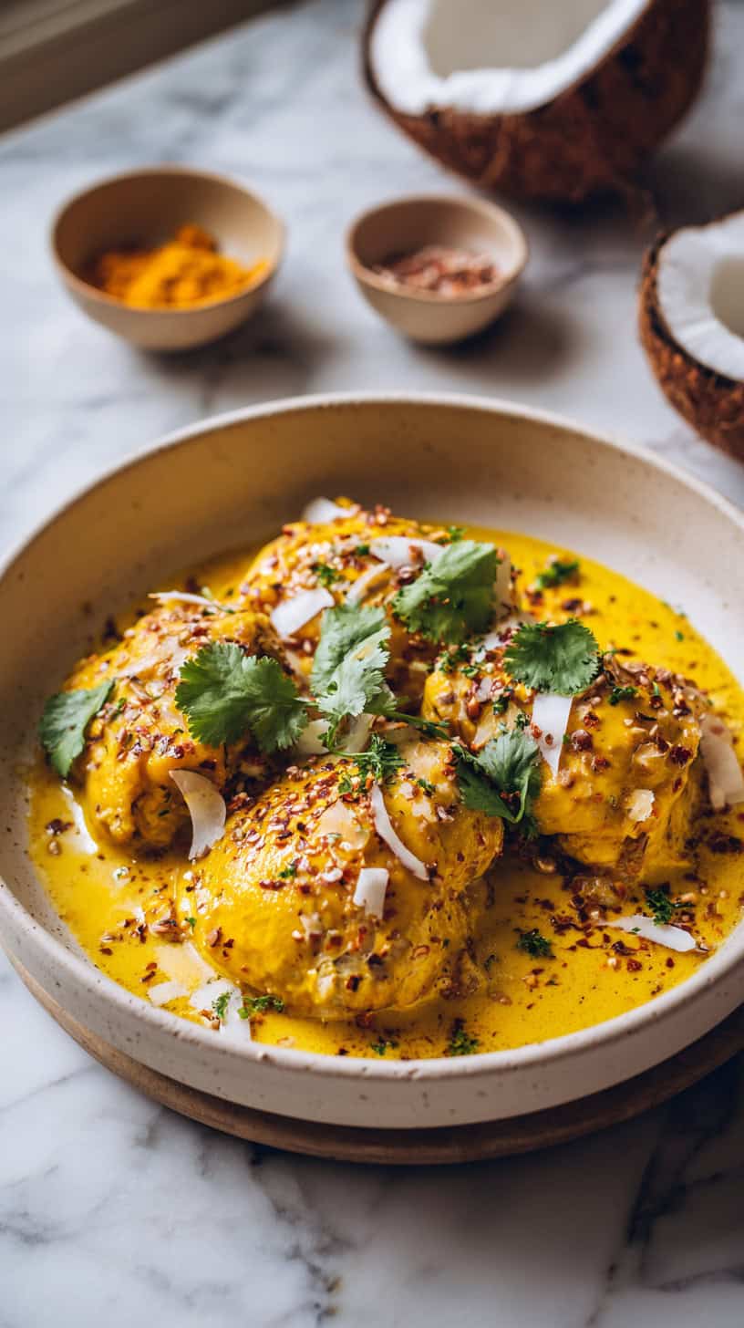 Coconut Chicken with Spices