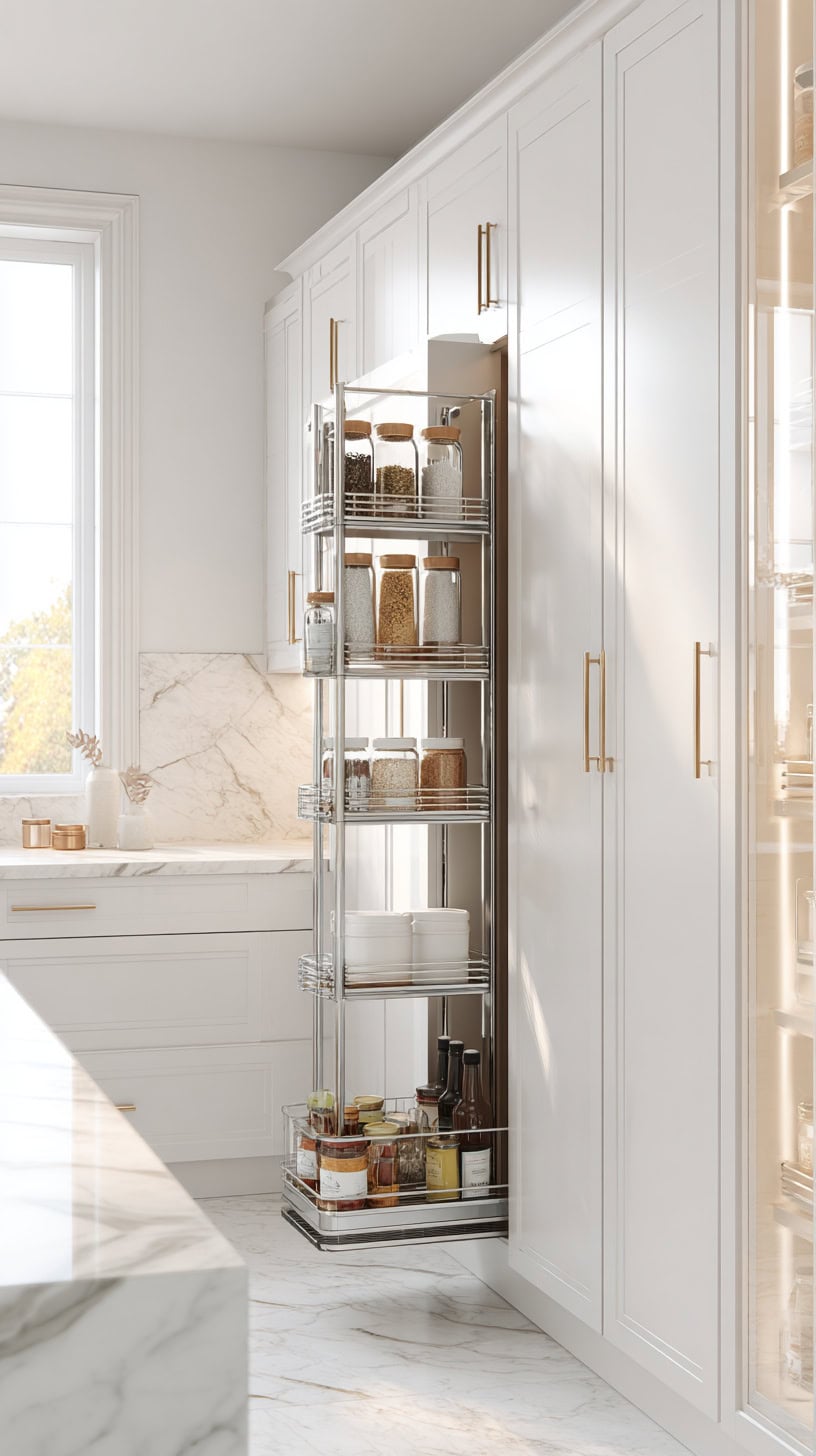 12 Creative Corner Decor Ideas for Awkward Spaces 68 Compact Pantry Pull-Out