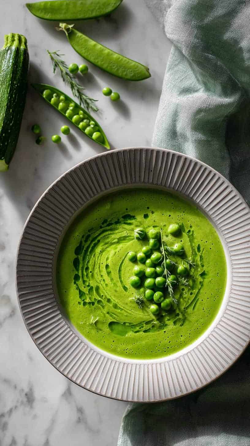 25 Healthy Soup Recipes Under 200 Calories for Busy Moms 16 Cucumber, Pea, and Lettuce Soup