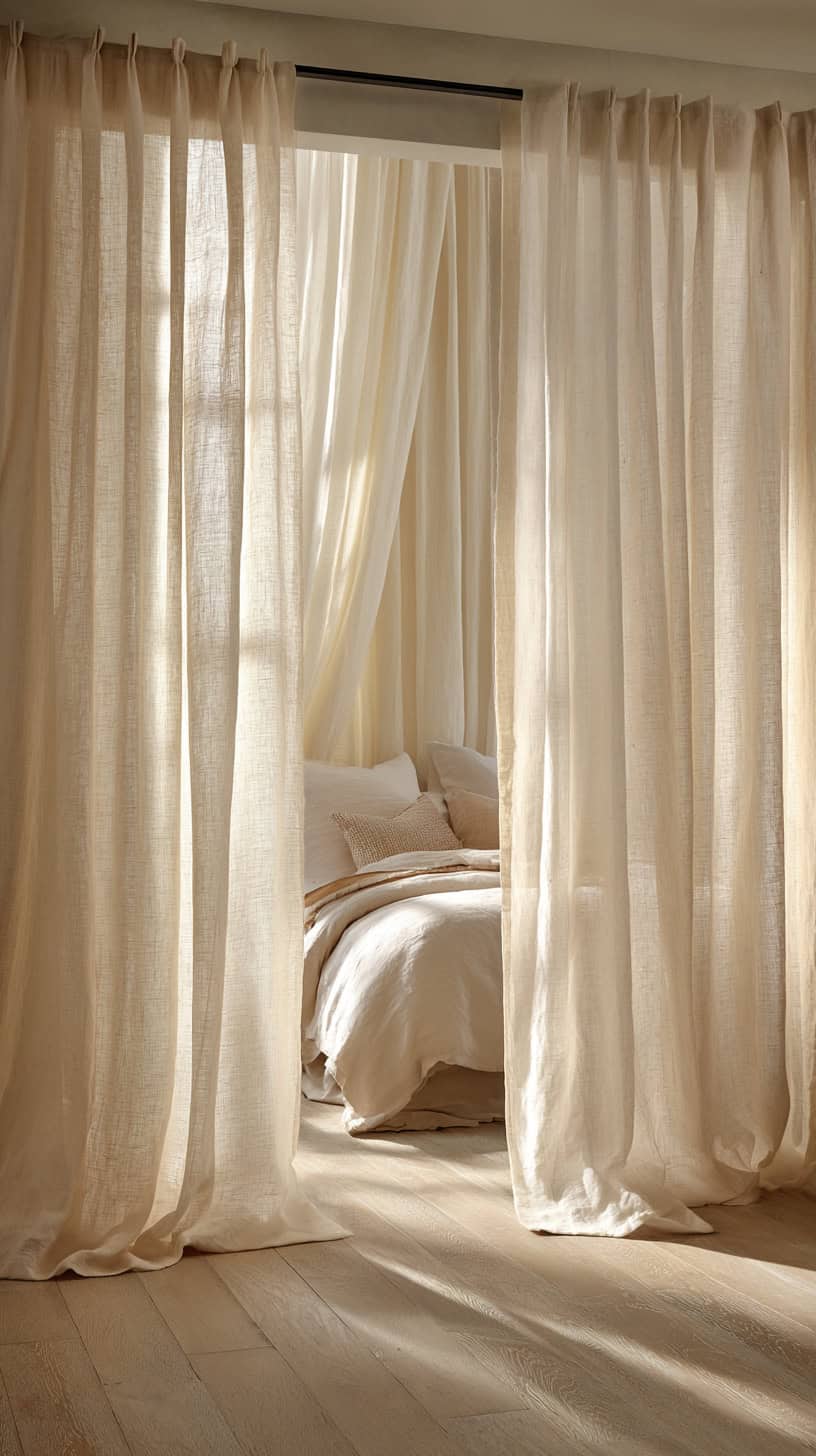 15 Cozy Guest Room Ideas That Feel Like a Hotel 90 Dreamy Floor Drapes