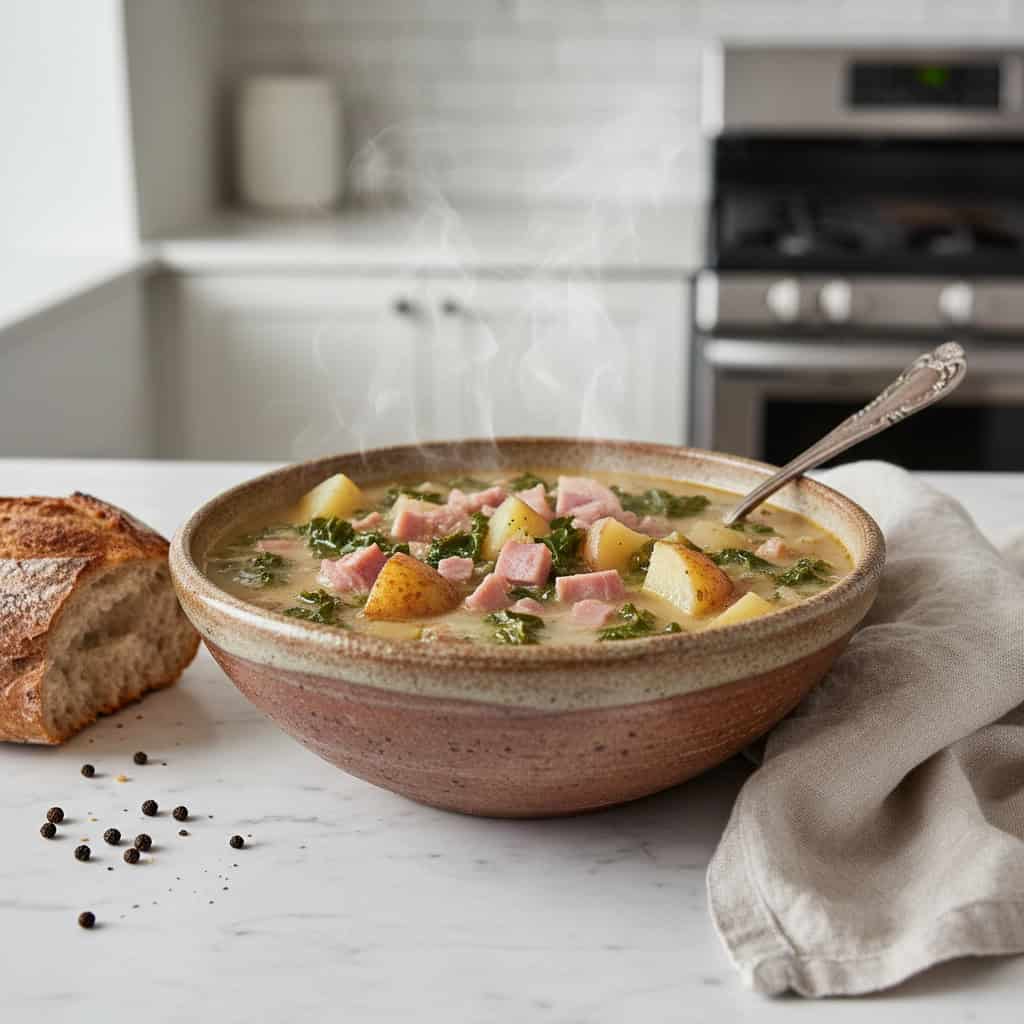 30 Pantry Meals You Can Make When You're Snowed In for Days 128 Ham, Potato, and Kale Soup
