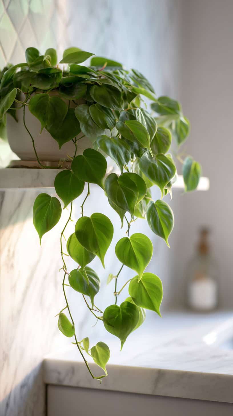 20 Hard-to-Kill Low-Light Plants for Busy Moms 84 Heartleaf Philodendron