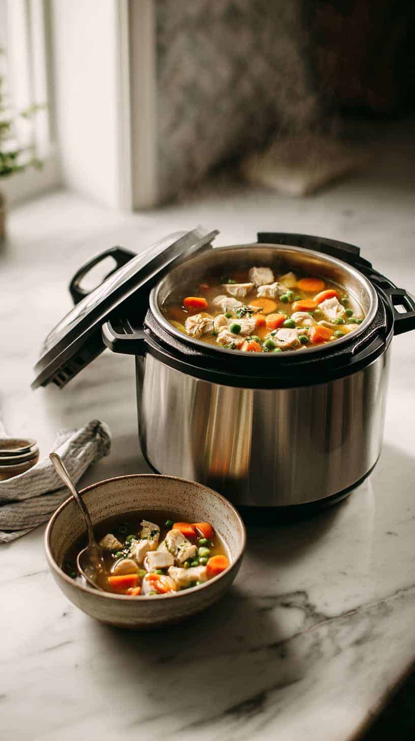 25 Healthy Soup Recipes Under 200 Calories for Busy Moms 10 Instant Pot Chicken Vegetable Soup