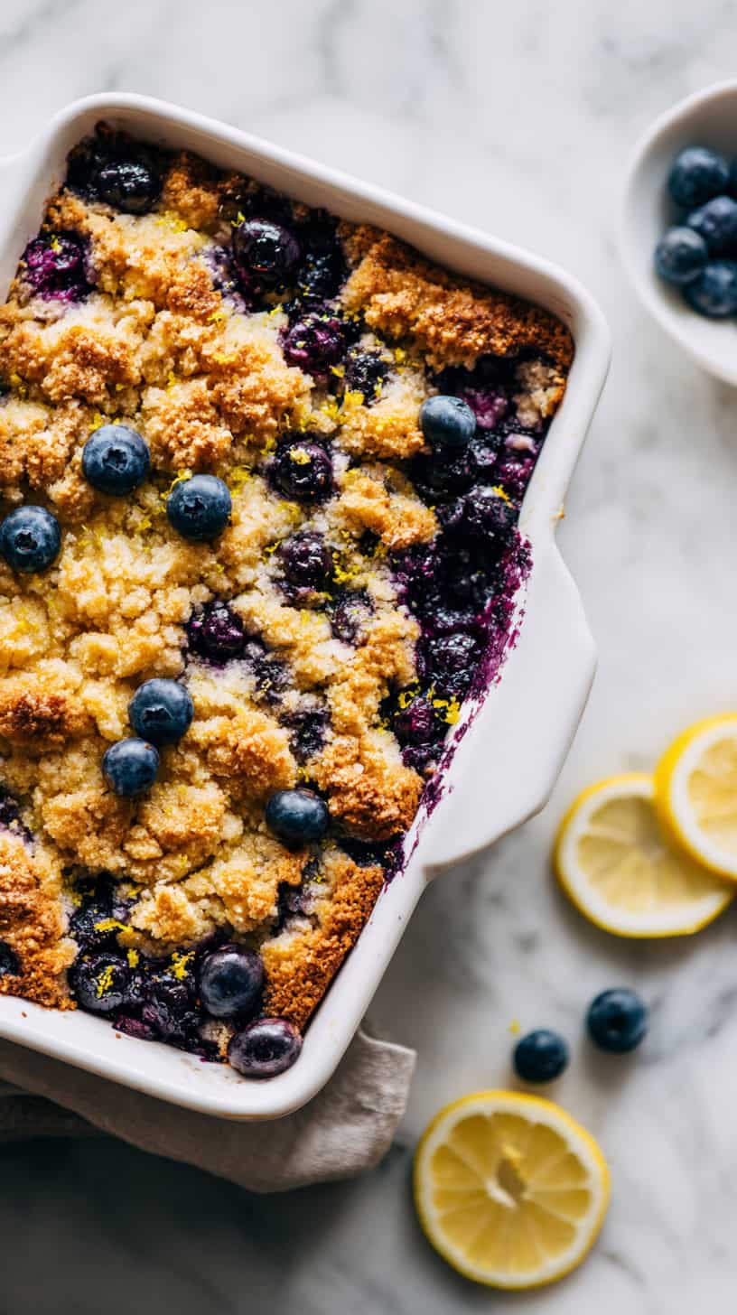 30 Sugar-Free Slow Cooker Desserts for Busy Moms 77 Lemon Blueberry Dump