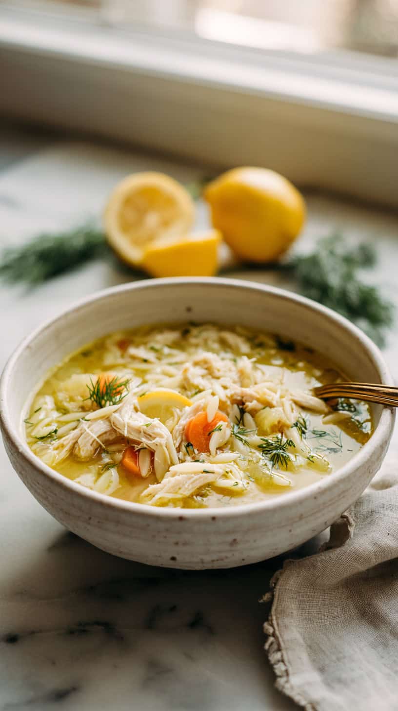 25 Rotisserie Chicken Dinner Ideas for Busy Moms 52 Lemon Chicken Orzo Soup