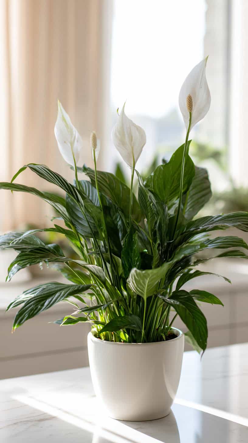 20 Hard-to-Kill Low-Light Plants for Busy Moms 94 Peace Lily