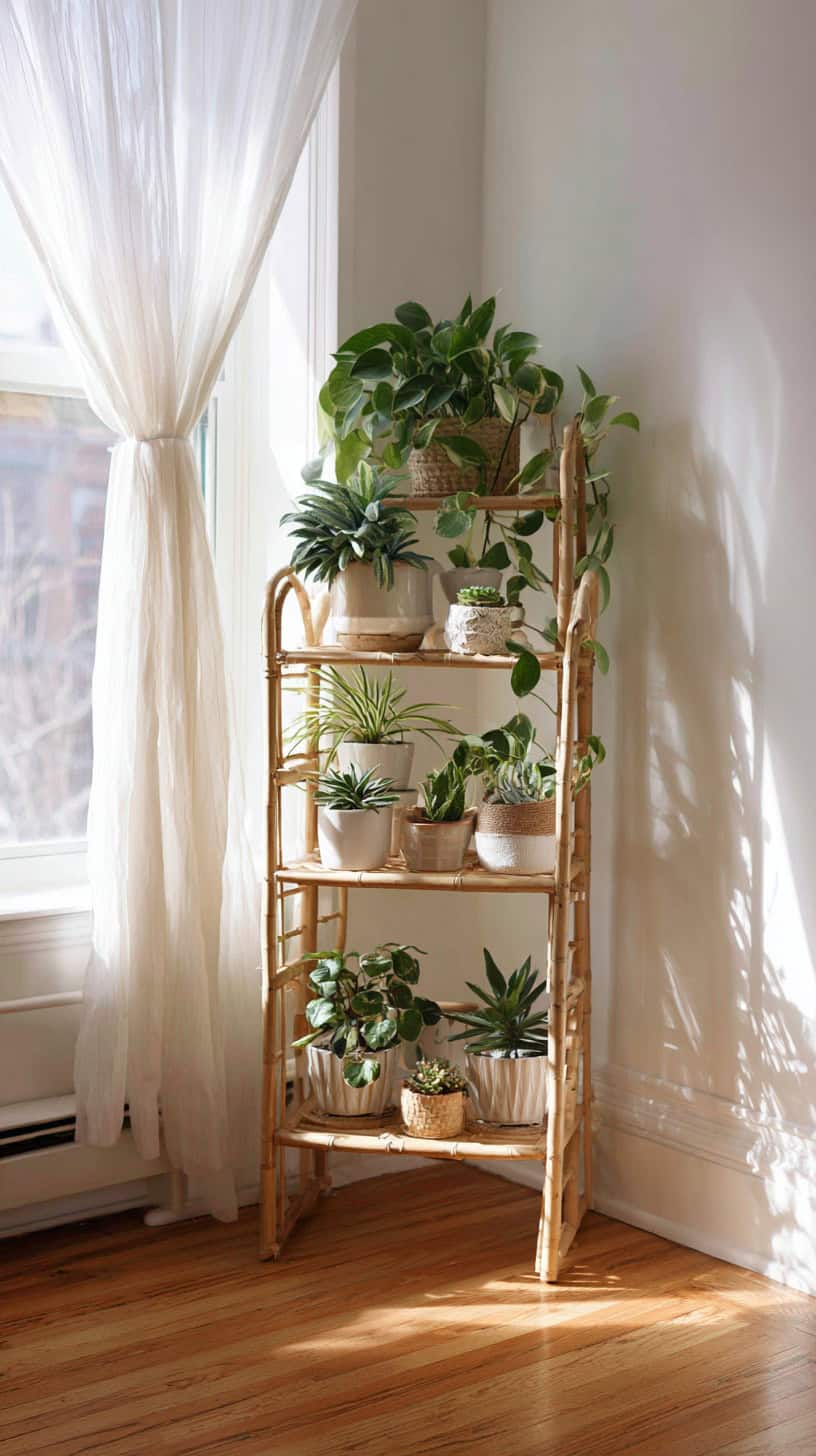 15 Creative Ways to Arrange Plants in a Small Apartment 86 Plant Pot Stand