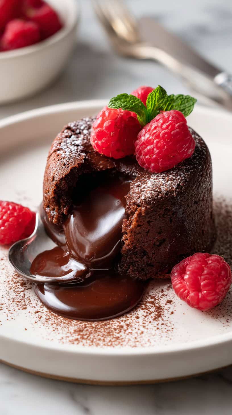 30 Sugar-Free Slow Cooker Desserts for Busy Moms 79 Raspberry Chocolate Lava