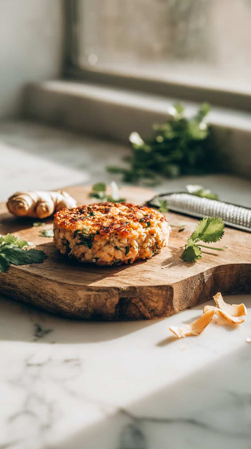 Salmon Burgers with Ginger