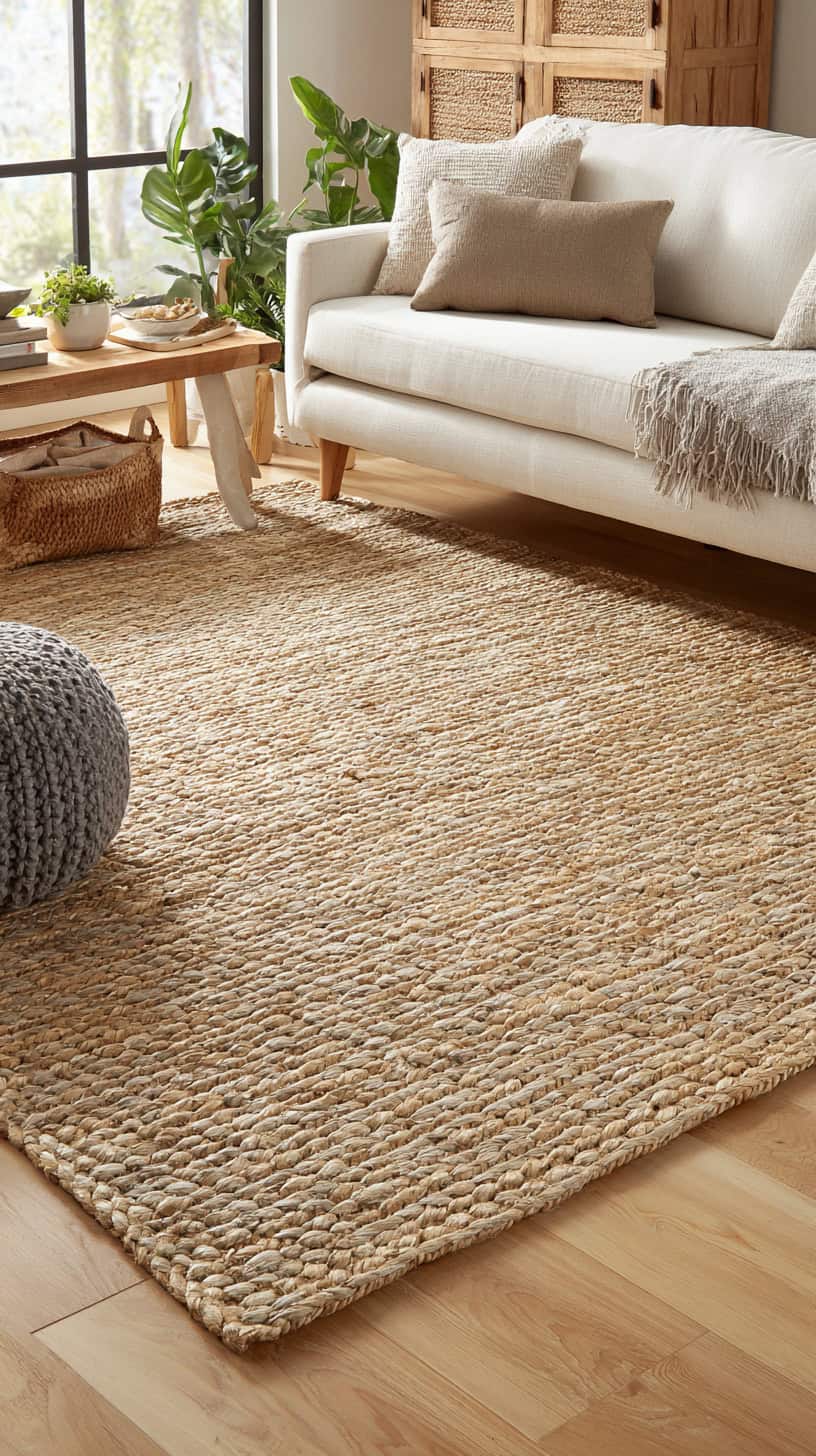 18 Neutral Living Room Decor Ideas That Are Anything But Boring 82 Seagrass Area Rug