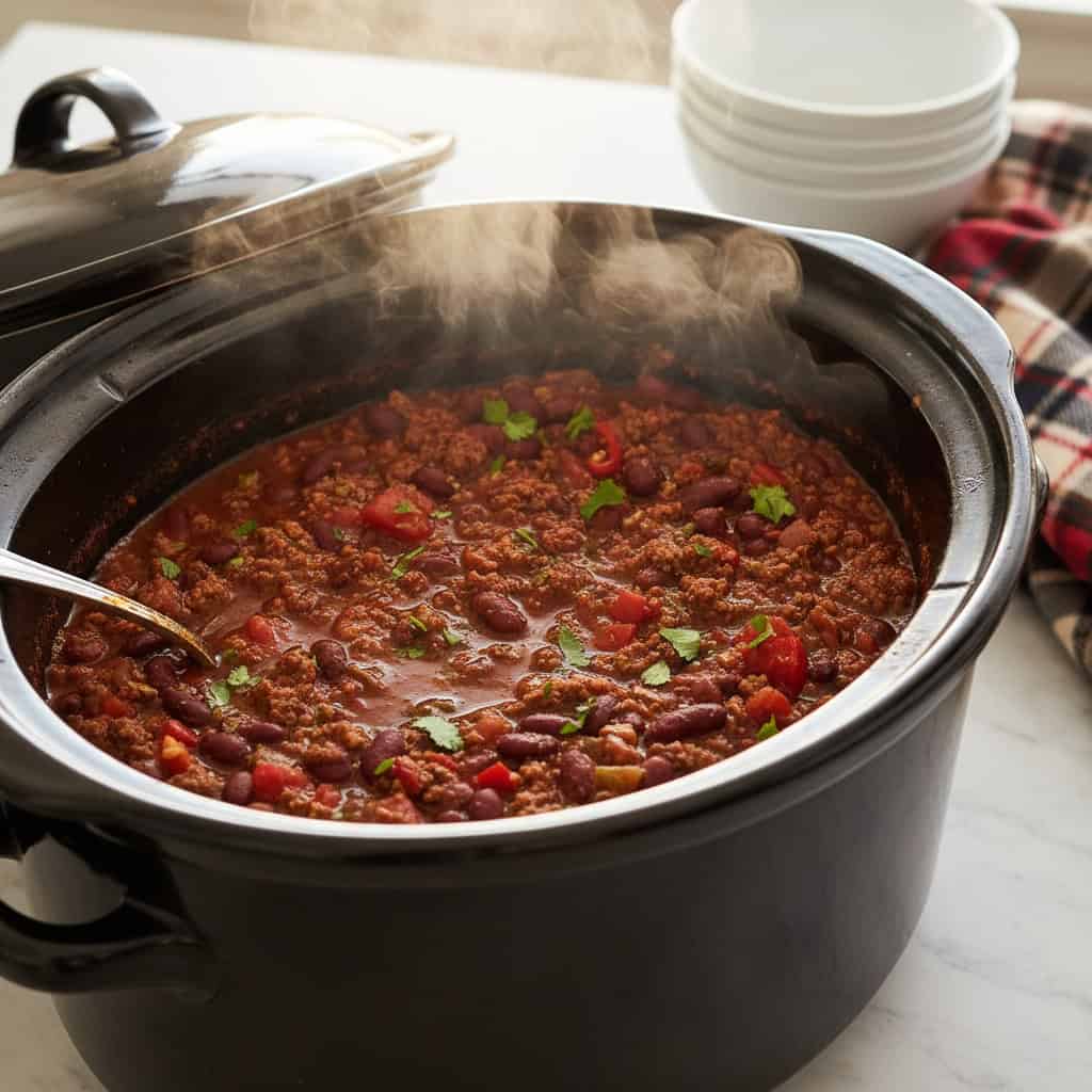 30 Pantry Meals You Can Make When You're Snowed In for Days 171 Slow Cooker Chili