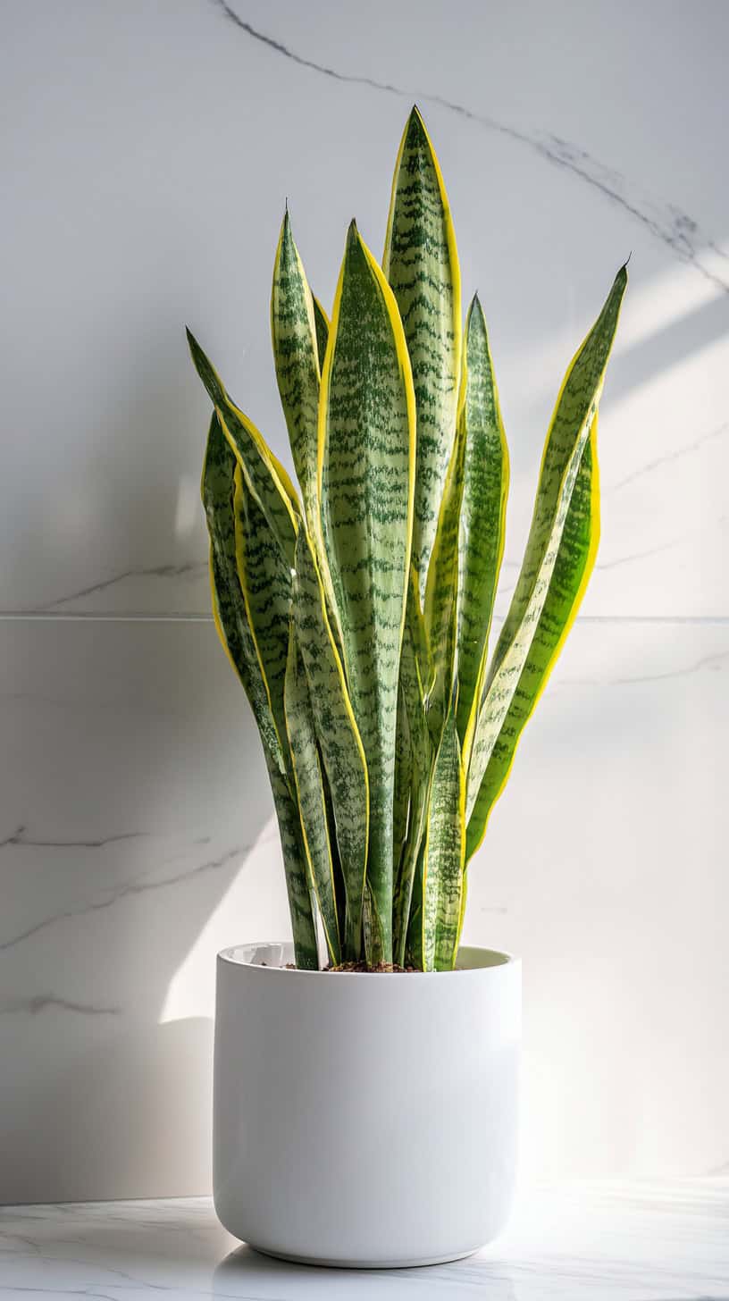 20 Hard-to-Kill Low-Light Plants for Busy Moms 88 Snake Plant