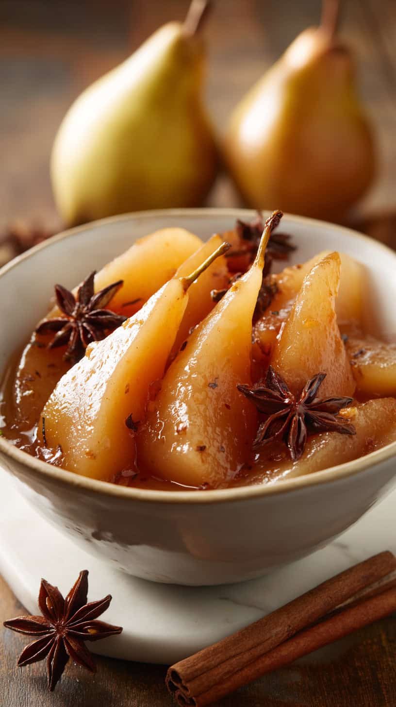 30 Sugar-Free Slow Cooker Desserts for Busy Moms 73 Spiced Pear Compote