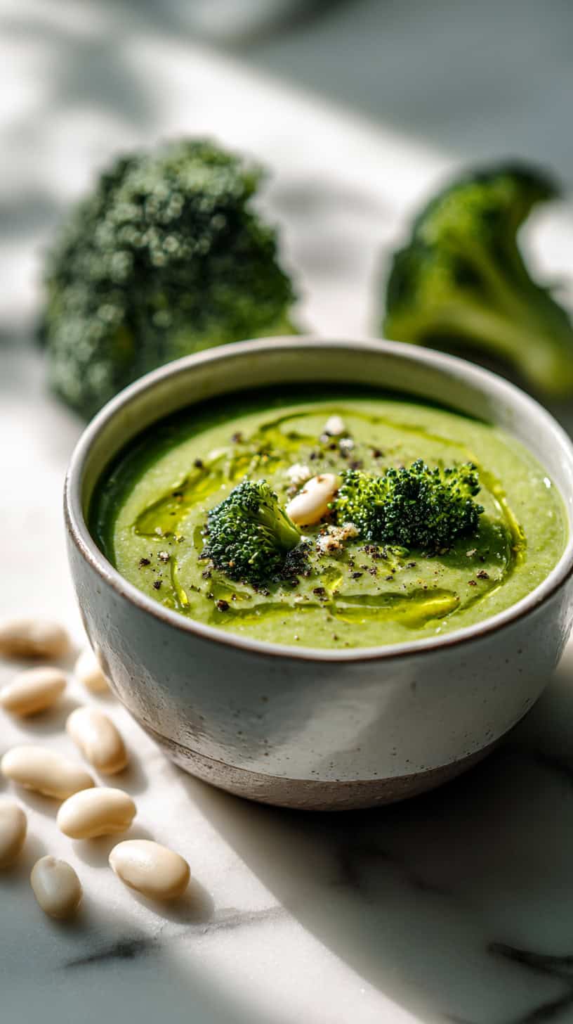 25 Healthy Soup Recipes Under 200 Calories for Busy Moms 3 Vegan Broccoli Soup