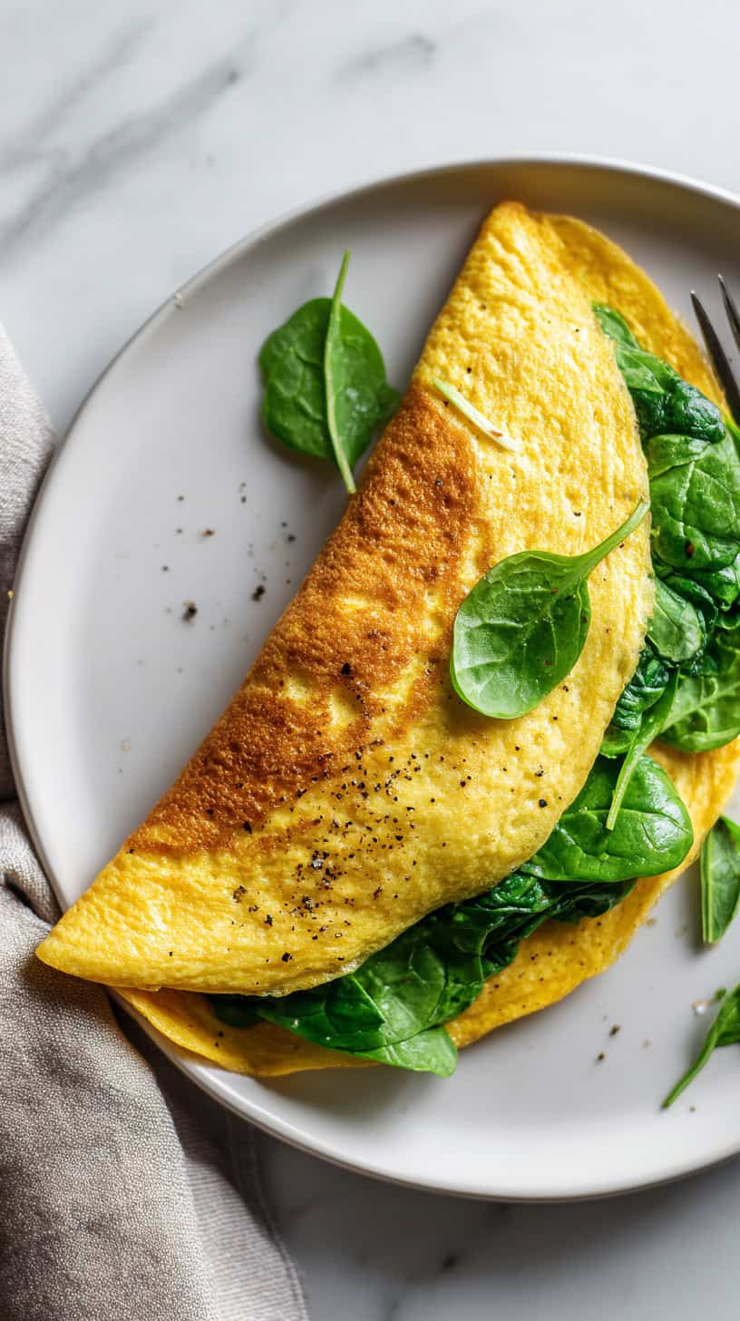 30 Sugar-Free Breakfast Ideas to Start Your Day Right 75 Vegan Spinach Chickpea Omelette