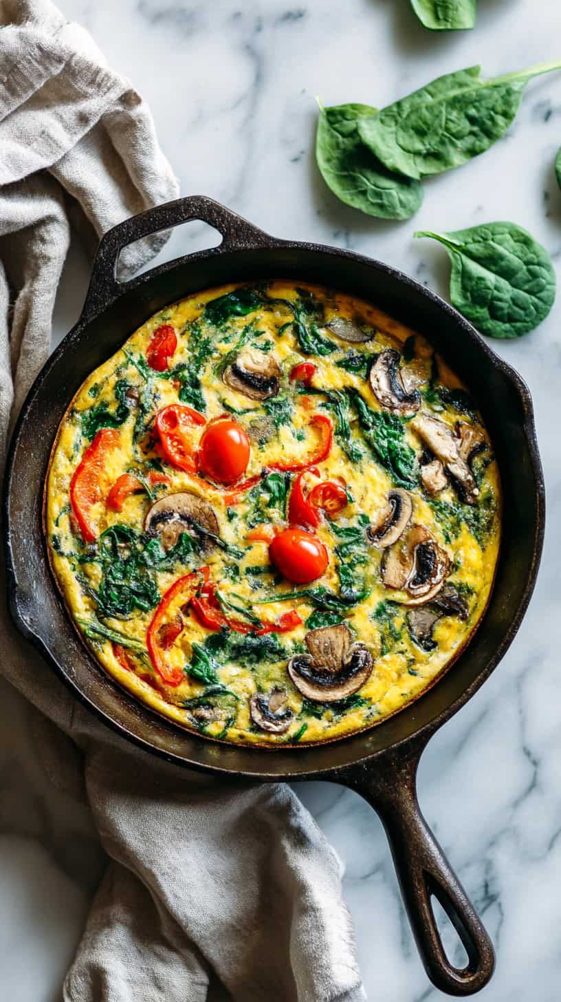 Veggie Frittata with Spinach