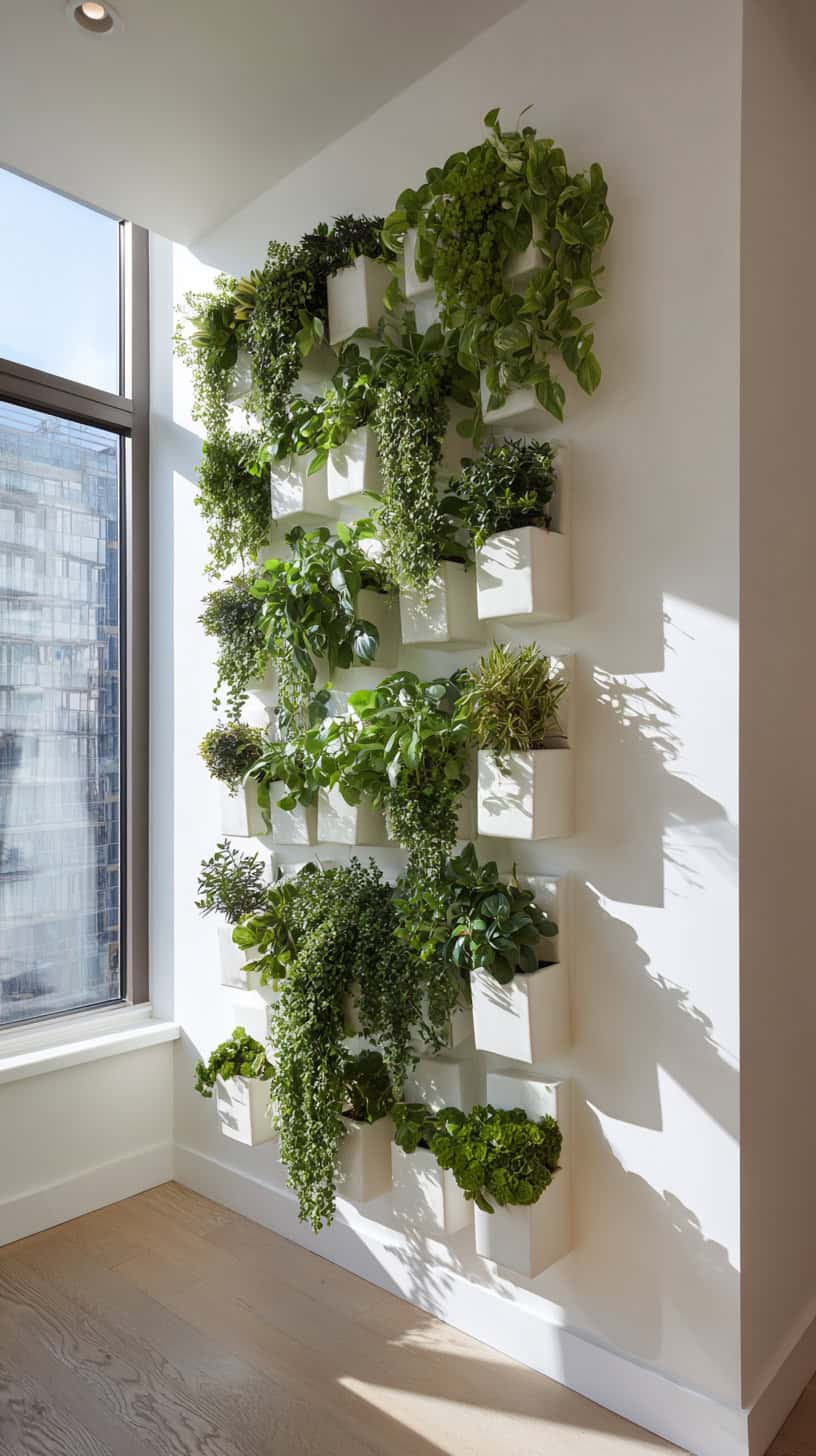15 Creative Ways to Arrange Plants in a Small Apartment 62 Vertical Wall Garden