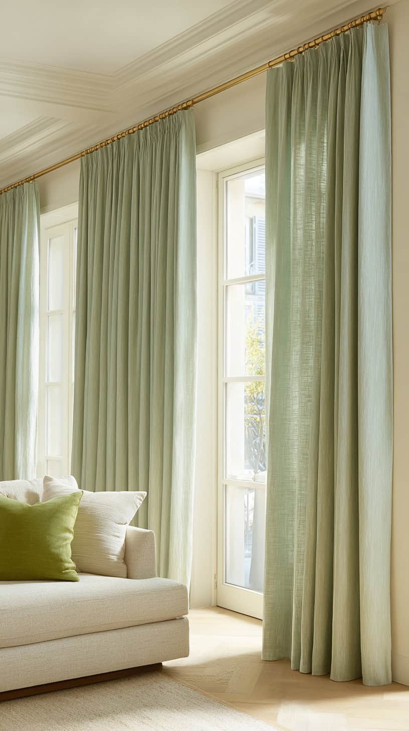 18 Neutral Living Room Decor Ideas That Are Anything But Boring 76 Warm Eucalyptus Curtains