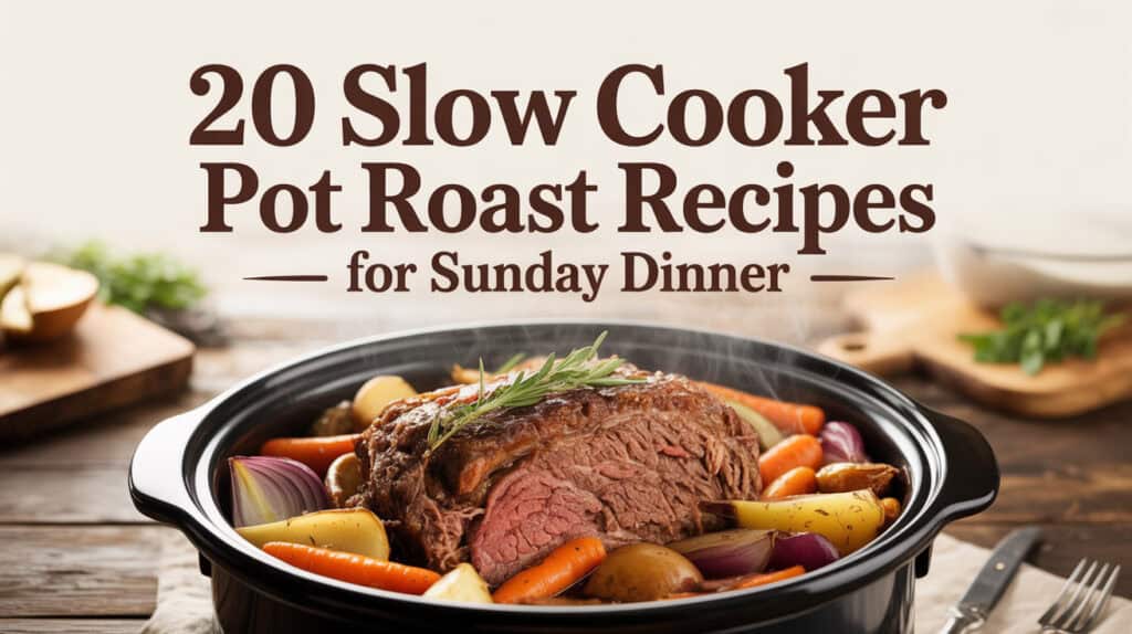 20 Easy Slow Cooker Pot Roast Recipes for Busy Moms
