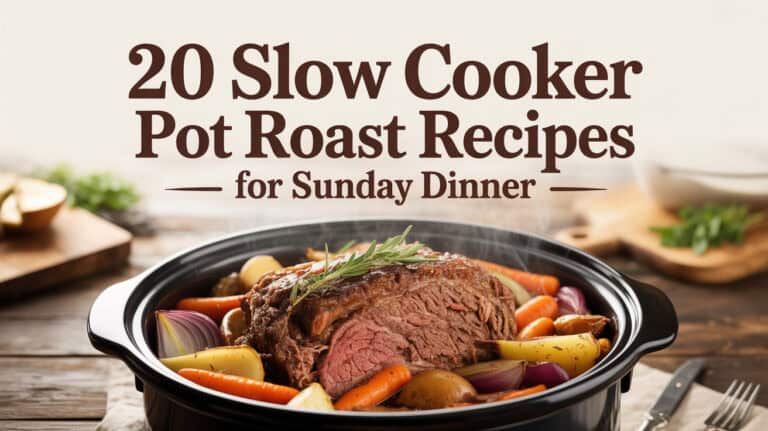 20 Easy Slow Cooker Pot Roast Recipes for Busy Moms