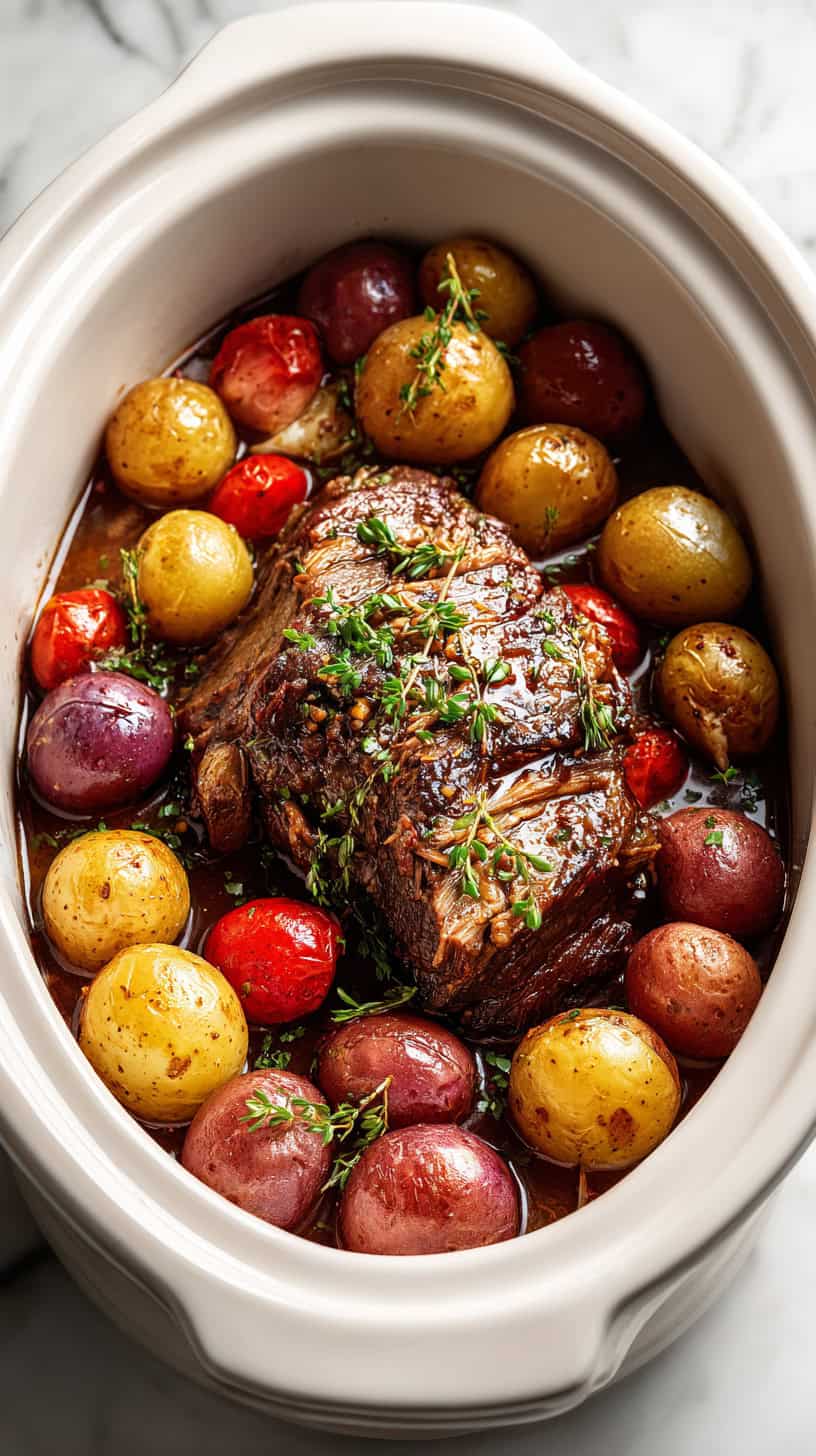 20 Easy Slow Cooker Pot Roast Recipes for Busy Moms 52 Baby Potato Roast