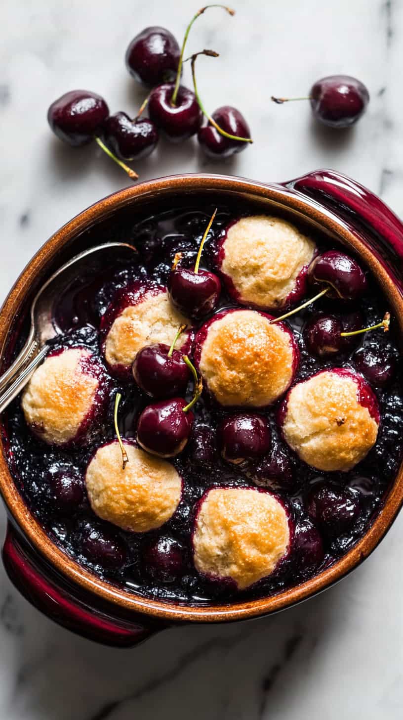 15 Old-Fashioned Fruit Cobblers That Smell Amazing 43 Black Cherry Cobbler