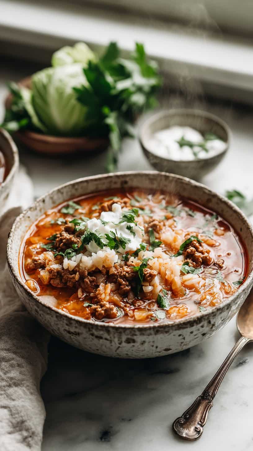 25 Dump-and-Go Slow Cooker Soups for Chilly Nights 60 Cabbage Roll Soup