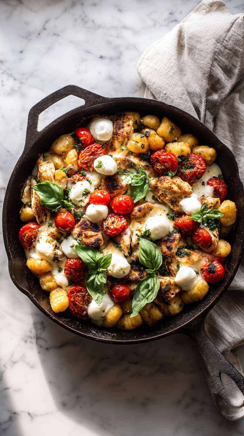 Caprese Chicken Gnocchi