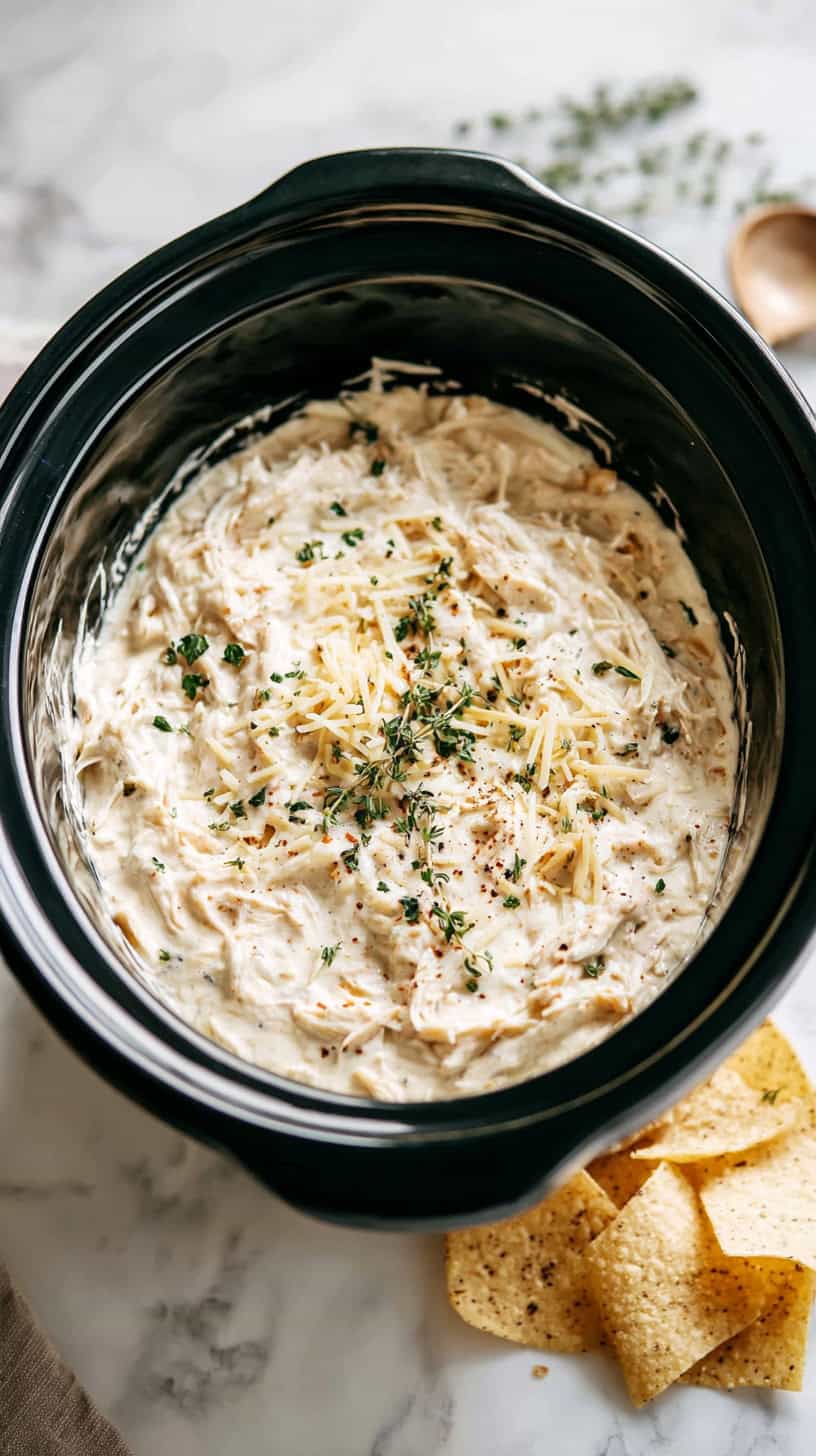 15 Slow Cooker Dips That Will Be the Hit of the Party 35 Cheesy Ranch Chicken Dip