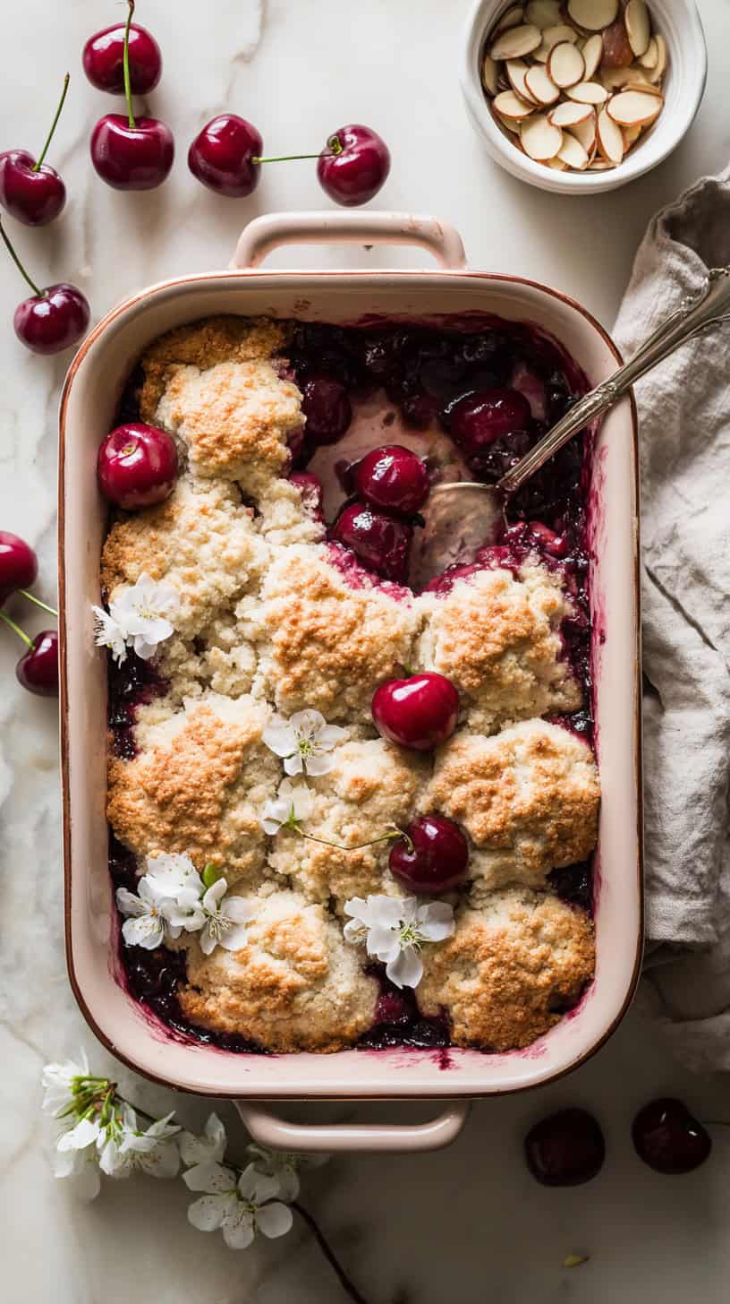 15 Old-Fashioned Fruit Cobblers That Smell Amazing 39 Cherry Almond Cobbler