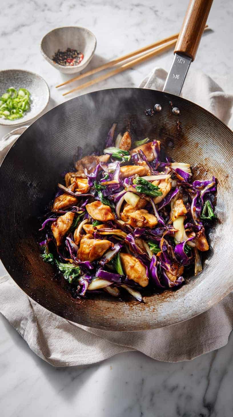 Chicken and Cabbage Stir-Fry