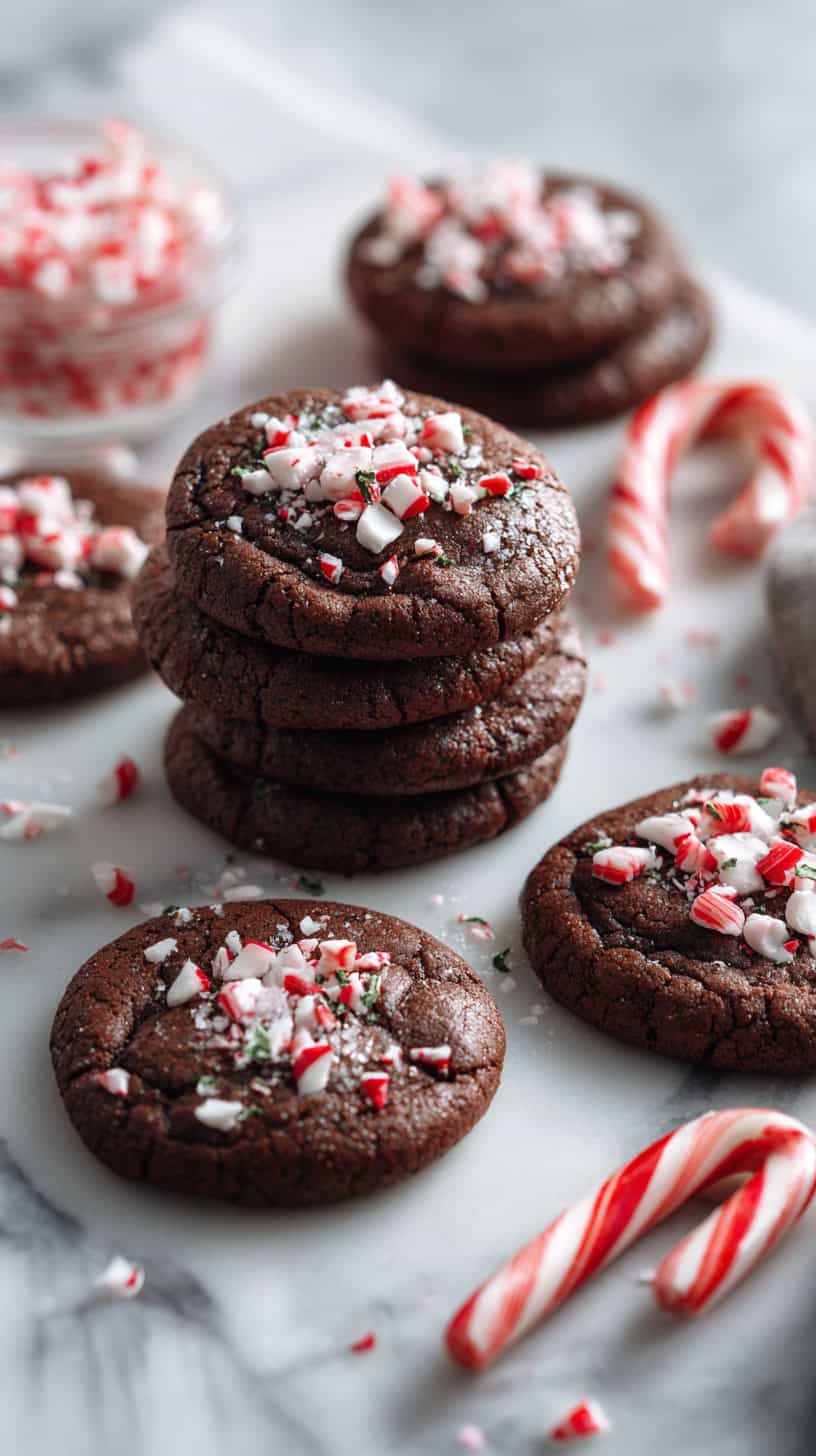 25 Gluten-Free Holiday Baking Recipes for Busy Moms 55 Chocolate Candy Cane Crush Cookies