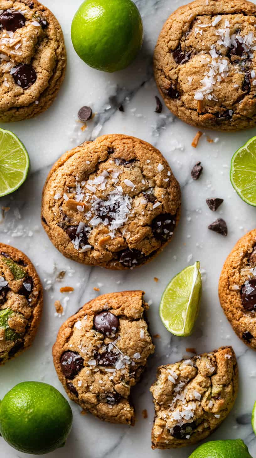 20 Soft and Chewy Chocolate Chip Cookie Variations 58 Coconut Lime Sea Salt